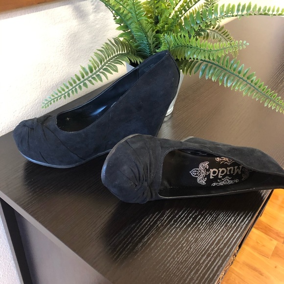 Black wedge shoes - Picture 6 of 8